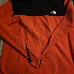 The North Face Men's Zip-Up in Orange and Black